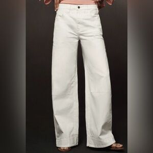 Pilcro puddle curve wide leg pants size 27